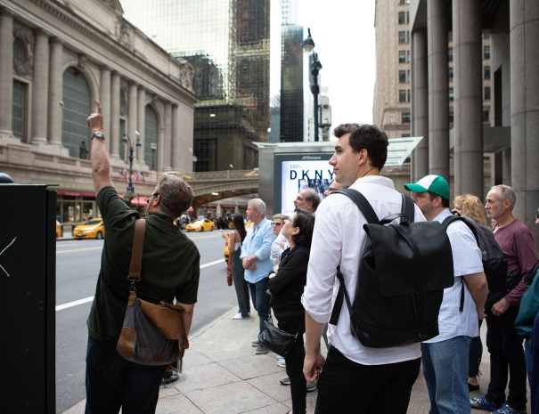 Secrets of Grand Central TourTour group outside Grand Central