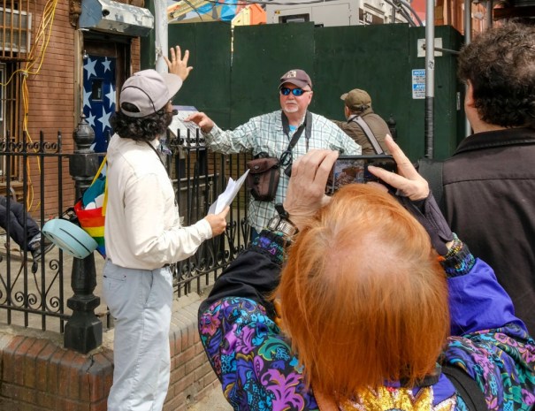 Tour group in Gowanus