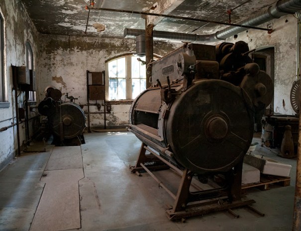 abandoned industrial washer