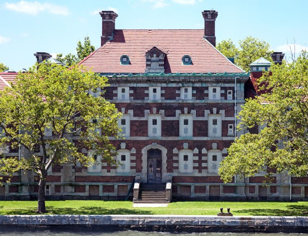 view of the general hospital from the water