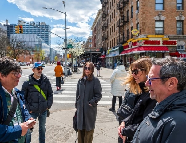 Tour group on a jazz tour of Harlem