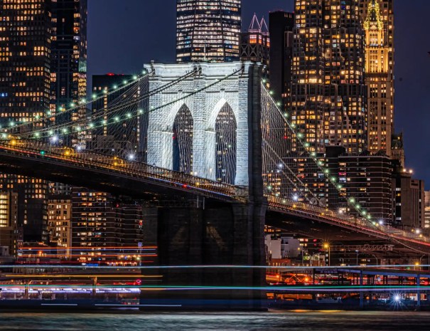 Brooklyn Bridge at night