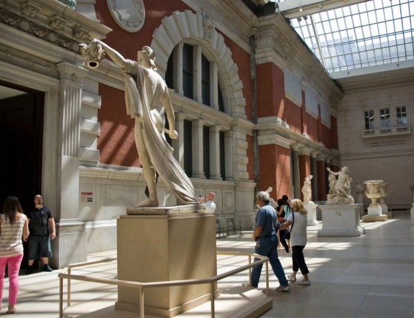 Sculpture gallery at the Met Museum