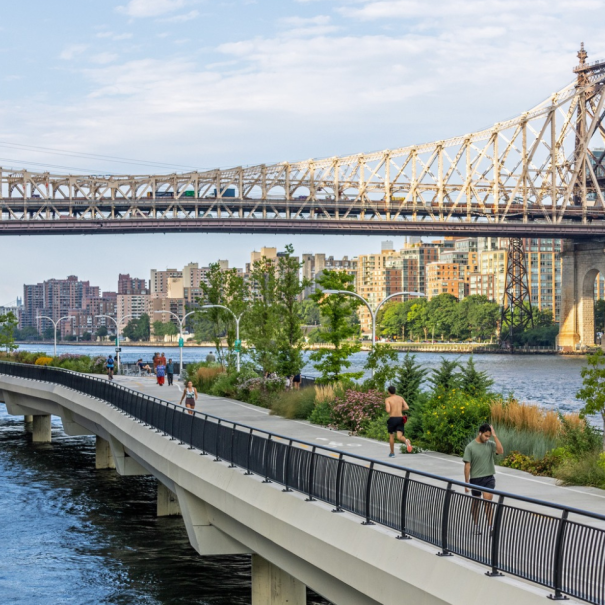 East River Greenway and the Queensboro Bridge