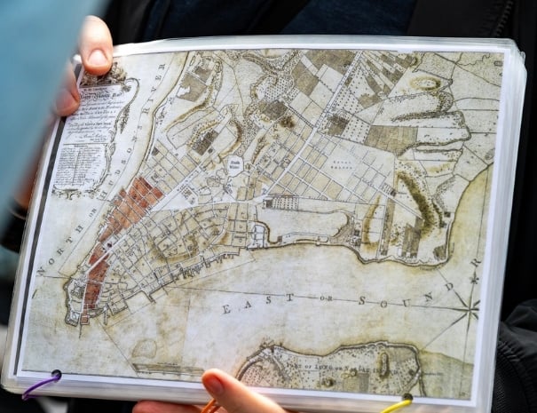 Revolution era map of NYC